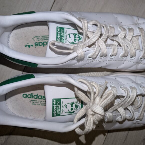Adidas Mens Stan Smith White Fashion Sneaker Size 8.5 - Picture 2 of 4